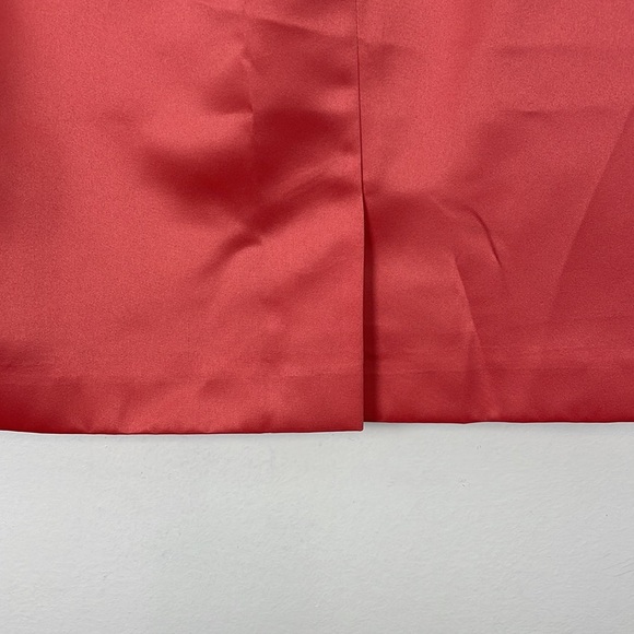 Adrianna Papell Occasion two piece skirt suit satin look front hook closure 8 - Picture 8 of 10